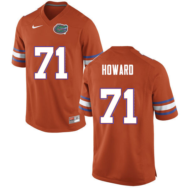 Men #71 Chris Howard Florida Gators College Football Jerseys Sale-Orange